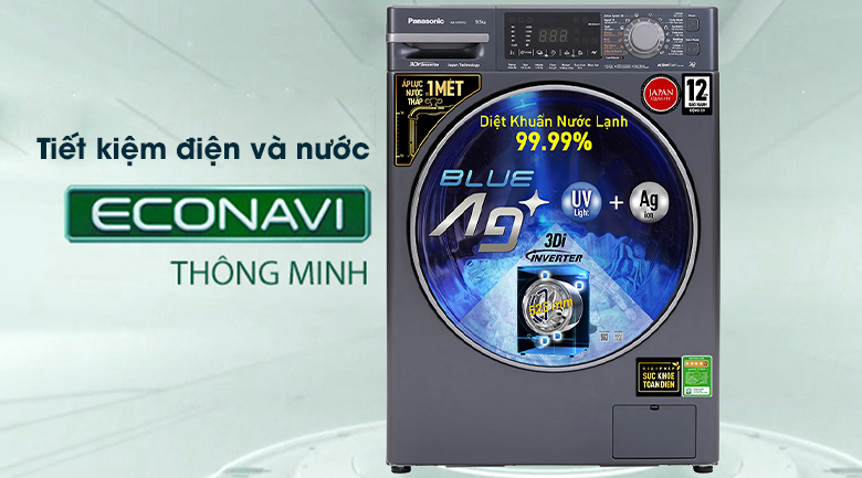 Máy giặt Panasonic Inverter 9.5 Kg NA-V95FX2BVT giá rẻ tại Điện Máy Đất Việt